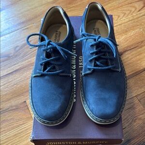 Johnston & Murphy Little Boy’s Dark Blue Oxfords